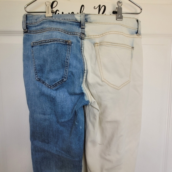 Old Navy 90s The Power Jean Perfect‎ Straight Ankle Bleached Leg Women's Size 8 - Picture 4 of 15